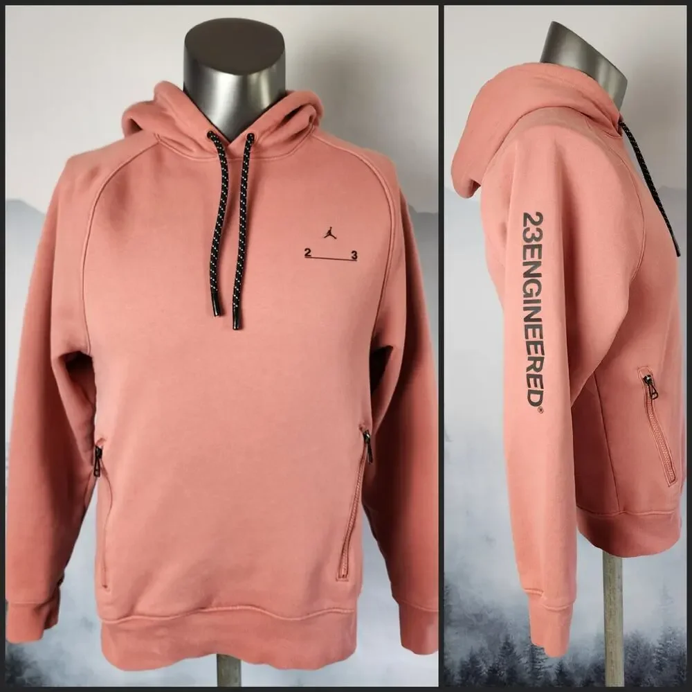 Jordan 23Engineered Canyon Pink Drawstring Hoodie | Men's XS